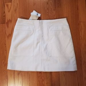 White Banana Republic cotton sz 6 mini skirt NWT